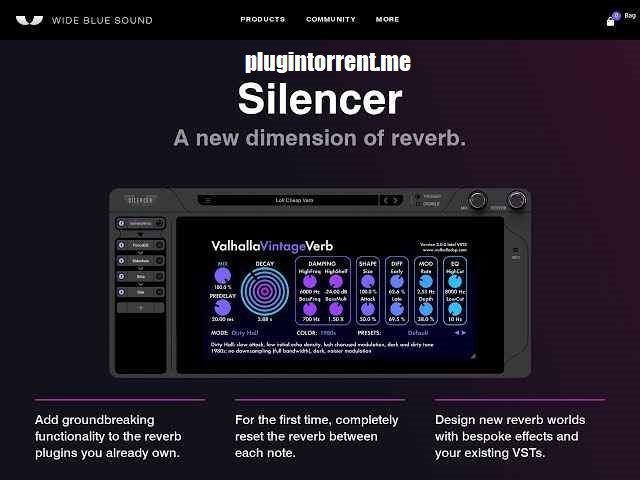 Wide Blue Sound Silencer